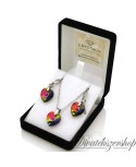 Swarovski kristály Varázslatos zöld szív szett díszdobozban