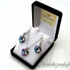 Swarovski kristály Varázslatos lila szív szett díszdobozban