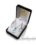 Swarovski kristály barokk szett sarki fény díszdobozban kicsi medállal